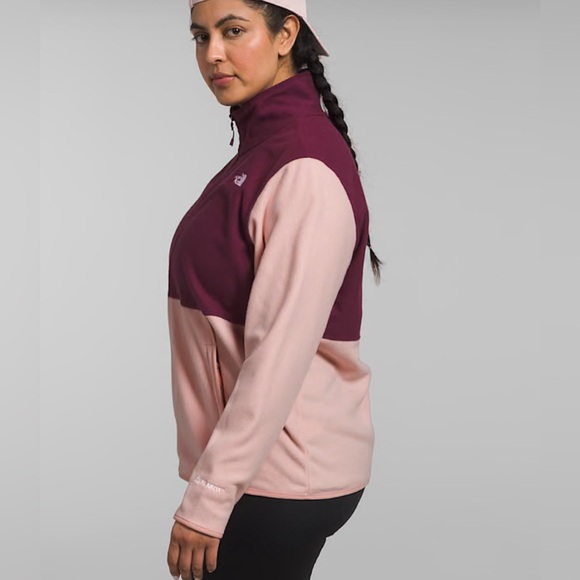 THE NORTH FACE Alpine Polartec 100 Jacket Women's Manteau Pink Moss/Boysenberry - Picture 3 of 3